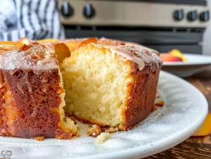 Two-Step Fresh Peach Pound Cake