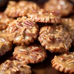 No-Bake Coconut Pecan Praline Cookies