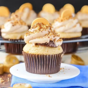 Butterfinger Cupcakes