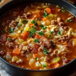 Easy Cabbage Roll Soup