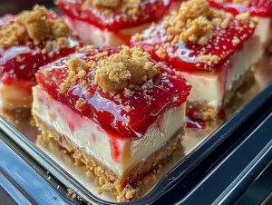 Strawberry Crunch Cheesecake Bites