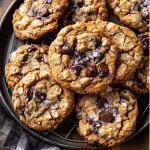 Brown Butter Pumpkin Oatmeal Chocolate Chip Cookies