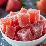 Homemade Sour Strawberry Gummies