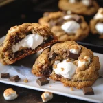 Gooey S'mores Chocolate Chip Cookies