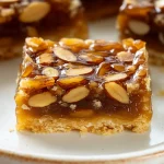 Honey Caramel Almond Shortbread Bars