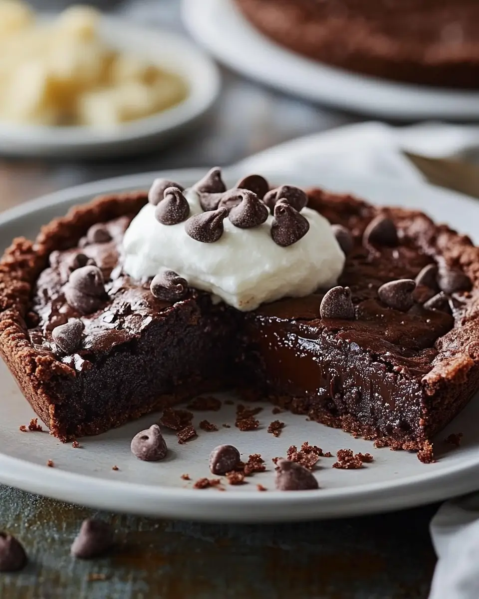 Gooey Brownie Pie Recipe