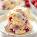 Ridiculously Easy Lemon Raspberry Scones