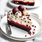 No-Bake Red Velvet Cookie Dough Cheesecak