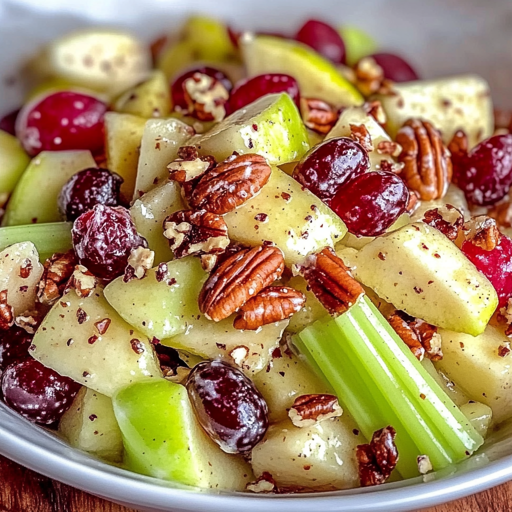 Crunchy Honeycrisp Apple Salad with Toasted Pecans and Cranberries