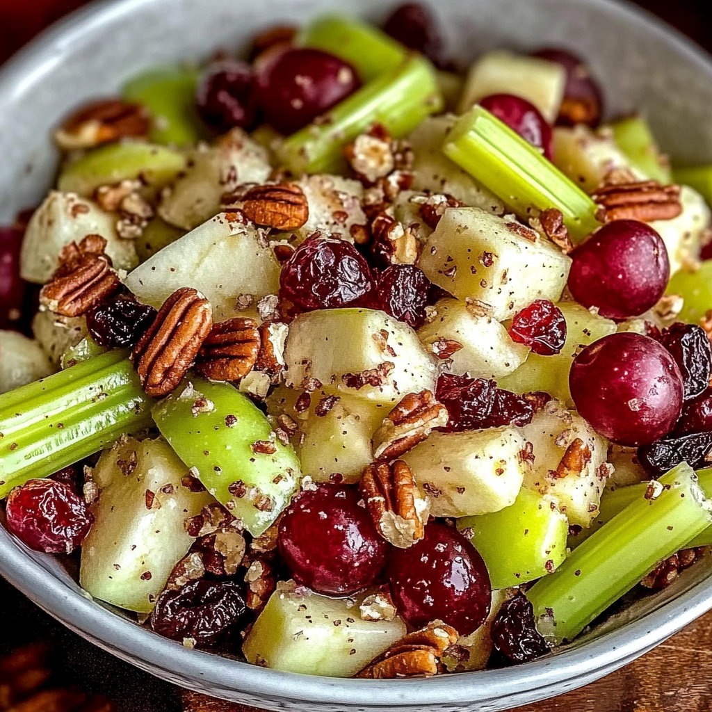 Apple Salad with Toasted Pecans and Cranberries