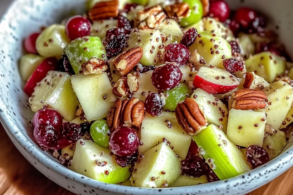 Apple Salad with Toasted Pecans and Cranberries