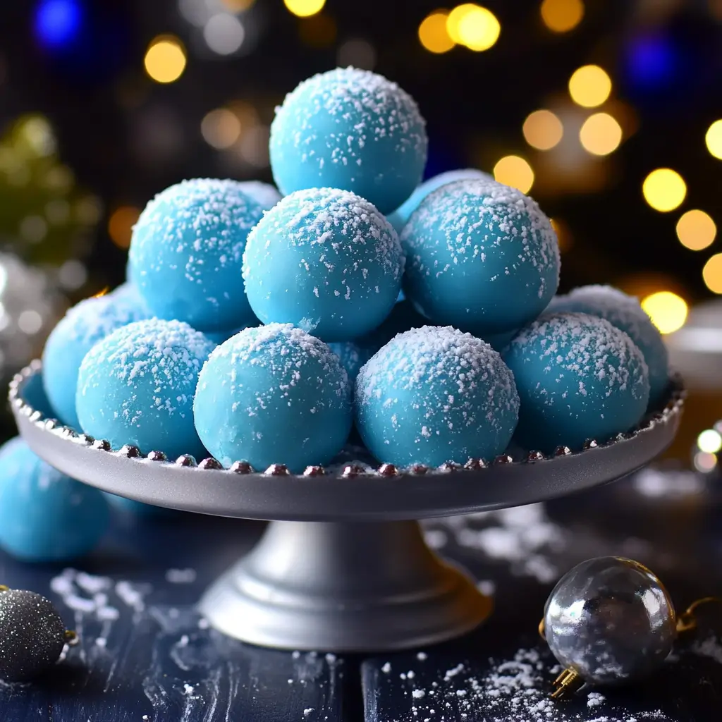 Blue Christmas Truffles