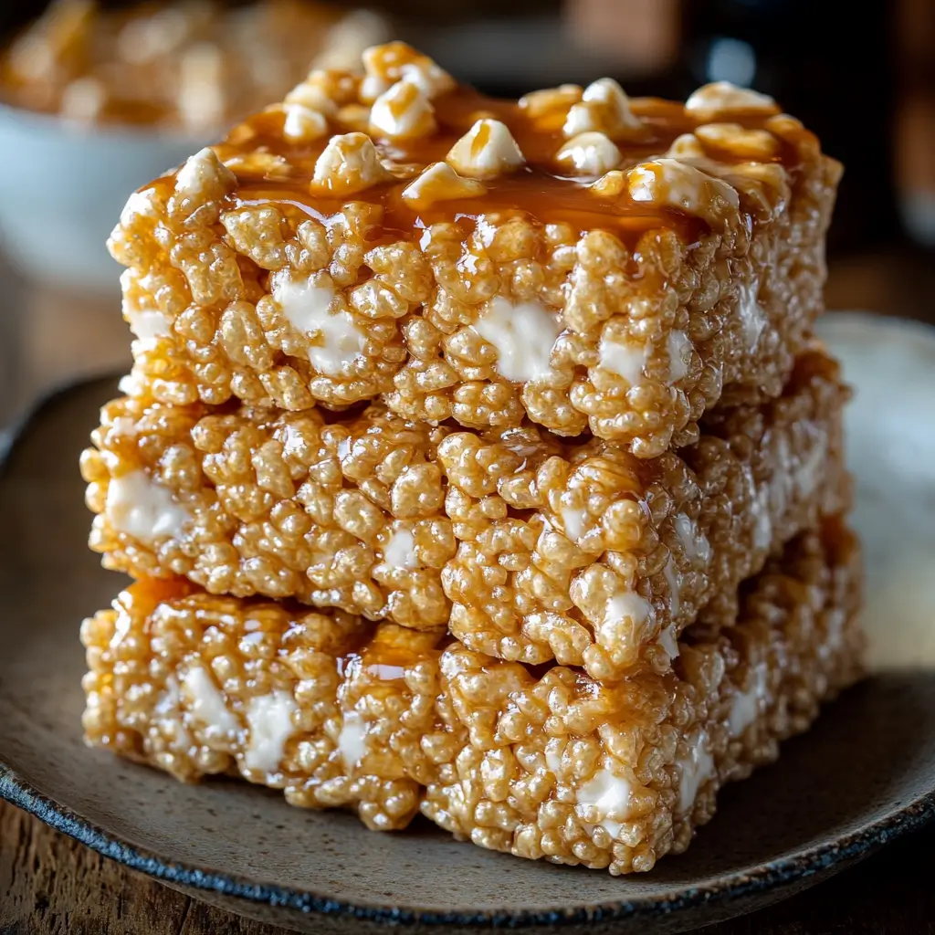 Brown Butter Dulce de Leche Rice Krispie Treats