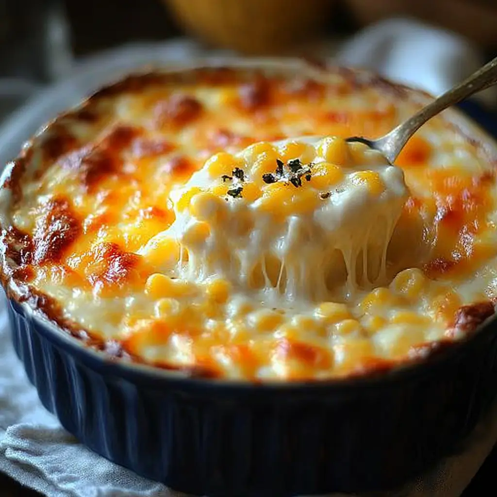 CHEESY CREAM CHEESE CORN CASSEROLE