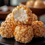 Caramel Marshmallow Rice Krispie Balls