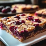 Cherry Almond Cookie Bars