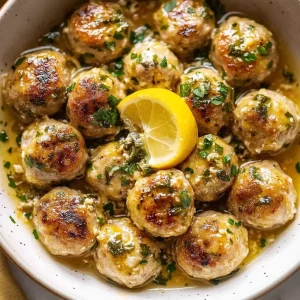 Chicken Piccata Meatballs