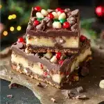 Christmas Chocolate Layer Bars