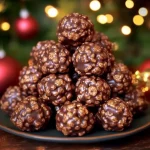 Christmas Chocolate Rice Krispie Balls