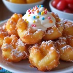 Christmas Funnel Cake Bites Recipe