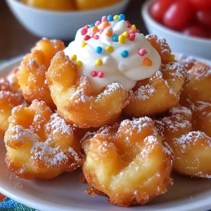 Christmas Funnel Cake Bites Recipe