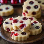 Christmas Maraschino Cherry Shortbread Cookies