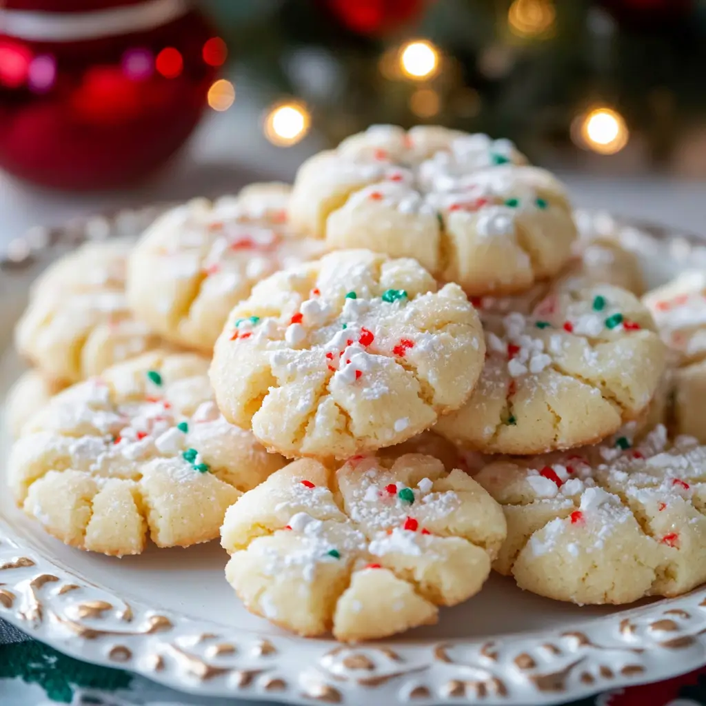 Christmas Ooey Gooey Butter Cookies