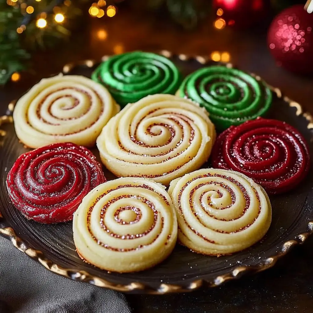 Christmas Swirl Butter Cookies Recipe