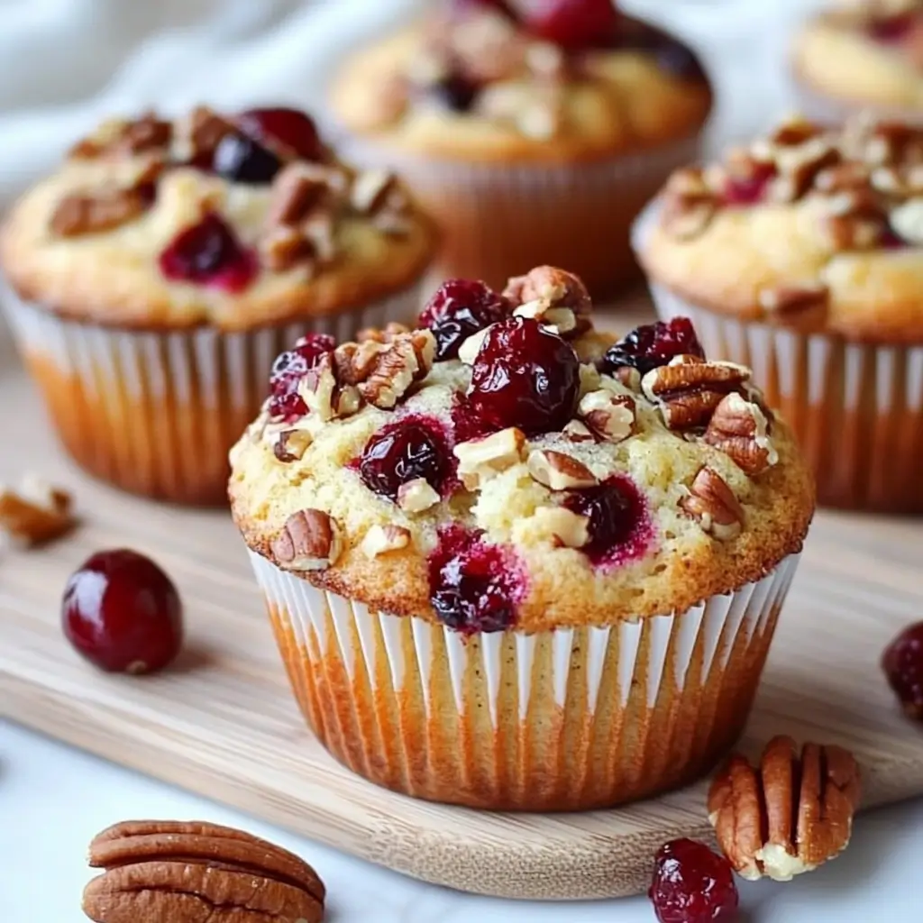 Cranberry, Orange & Pecan Muffins