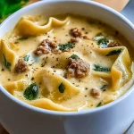 Creamy Alfredo Lasagna Soup