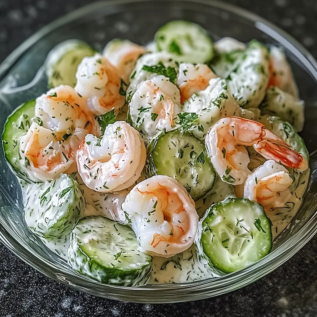 Creamy Cucumber Shrimp Salad Recipe