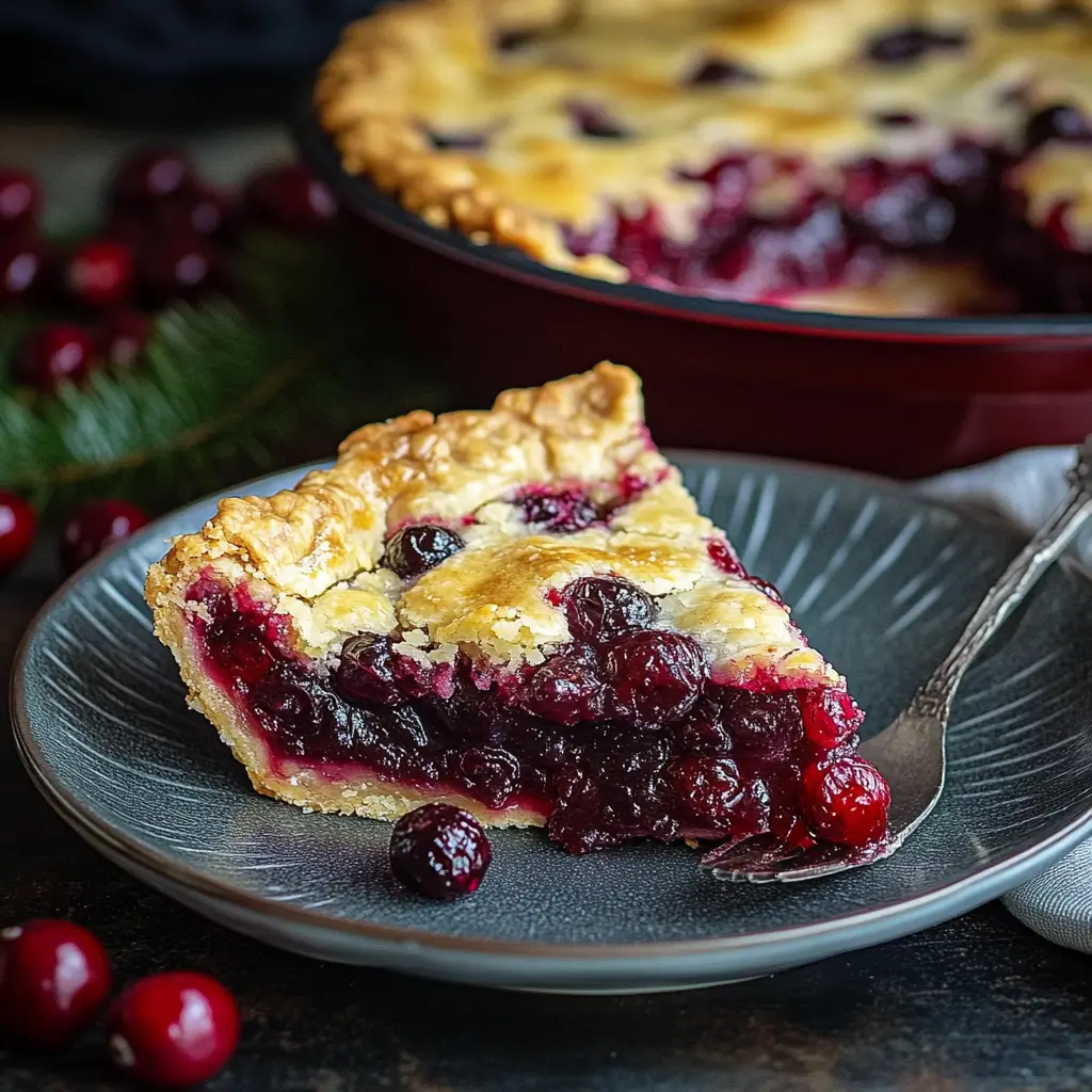 Easy Nantucket Cranberry Pie Recipe