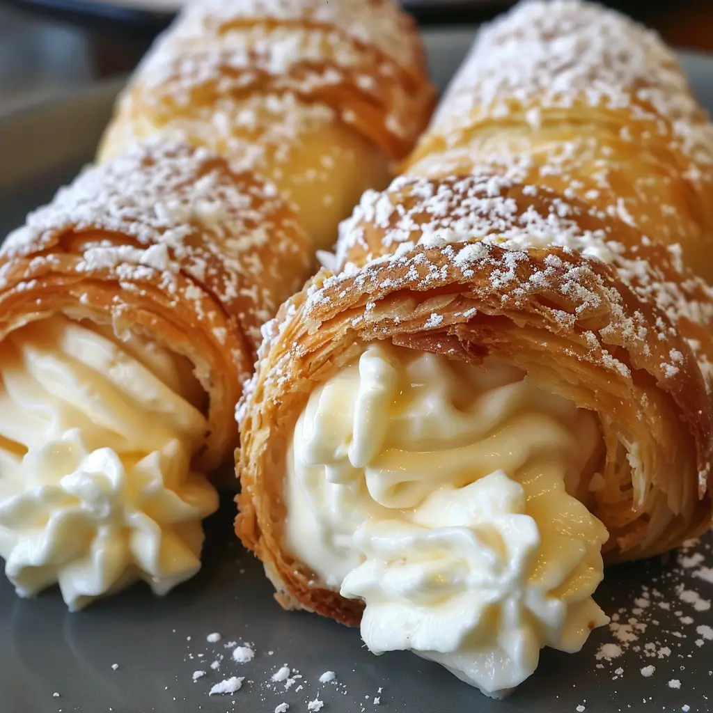 Italian Cream Stuffed Cannoncini