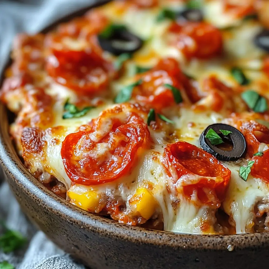 Low Carb Cottage Cheese Pizza Bowl Recipe