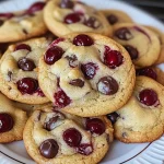 Maraschino Cherry Chocolate Chip Cookies