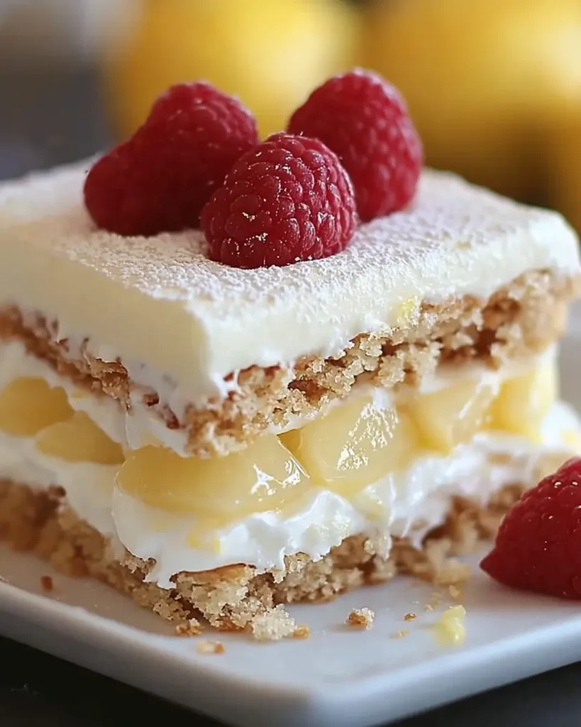 No-Bake Lemon Eclair Cake