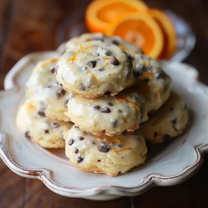 Orange Chocolate Chip Ricotta Cookies