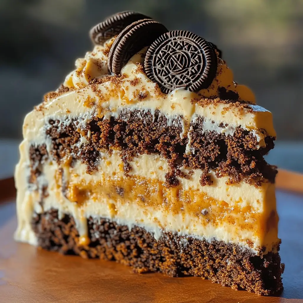 Oreo Honeybun Cake with Cinnamon Cookies 'n' Cream Icing Recipe