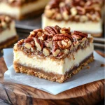 Pecan Pie Cheesecake Bars