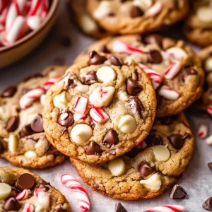 Peppermint Chocolate Chip Cookies