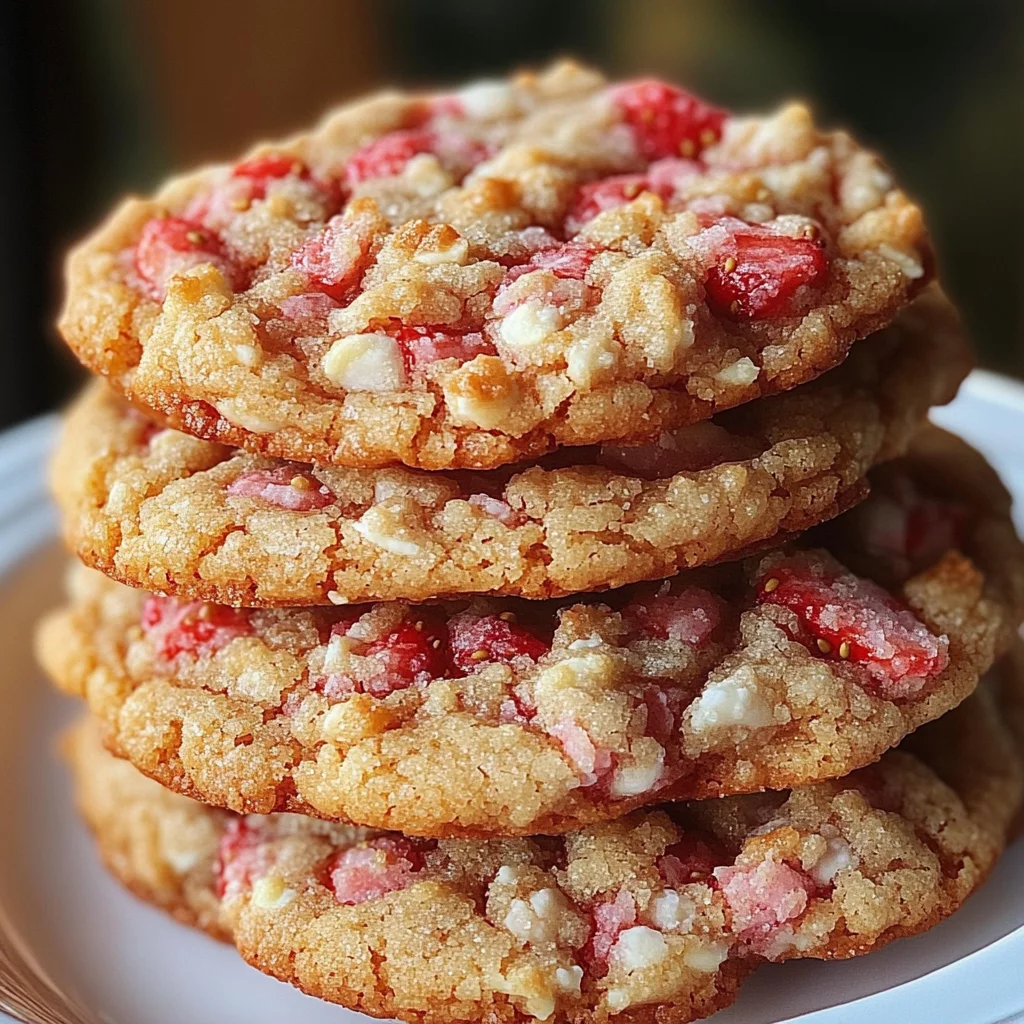 Strawberry Crunch Cookies