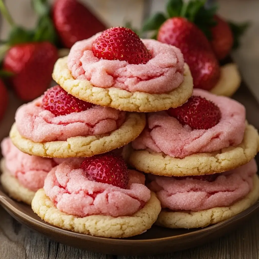 Strawberry Sugar Cookies