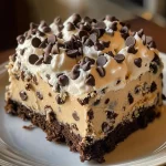 Chocolate Chip Cookie Dough Poke Cake