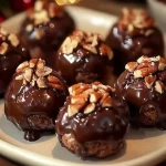 Christmas Chocolate Pecan Pie Balls