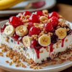 No-Bake Banana Split Cake Recipe