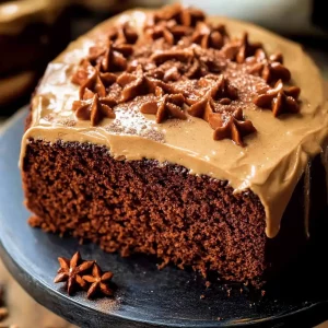 Gingerbread Cake with Cinnamon Molasses Frosting