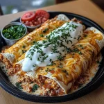 Cheesy Chicken Enchiladas with Creamy Sauce