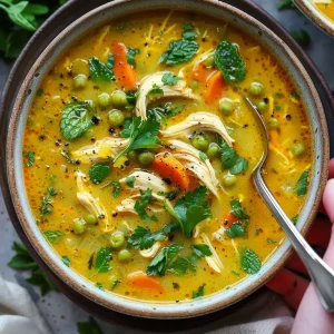 Anti-Inflammatory Turmeric Chicken Soup