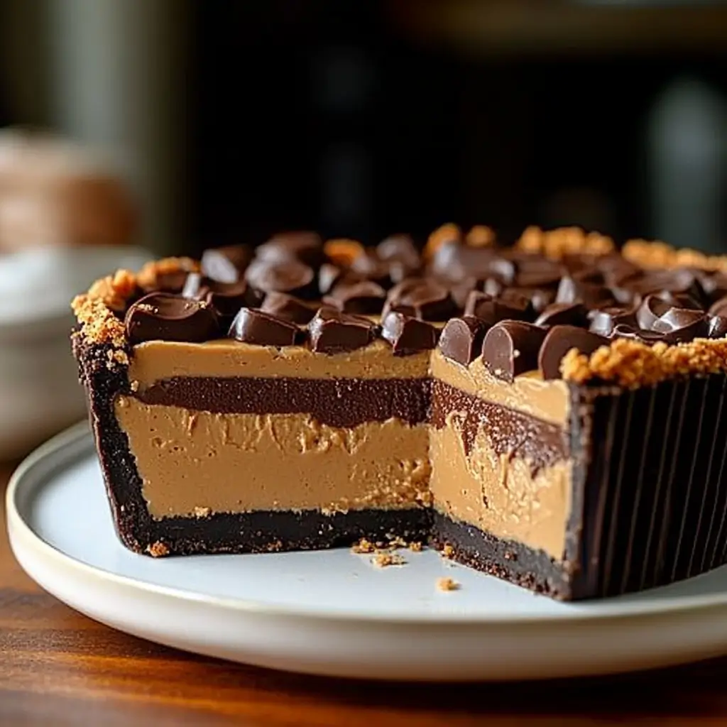 Giant Reese's Peanut Butter Cup Pie