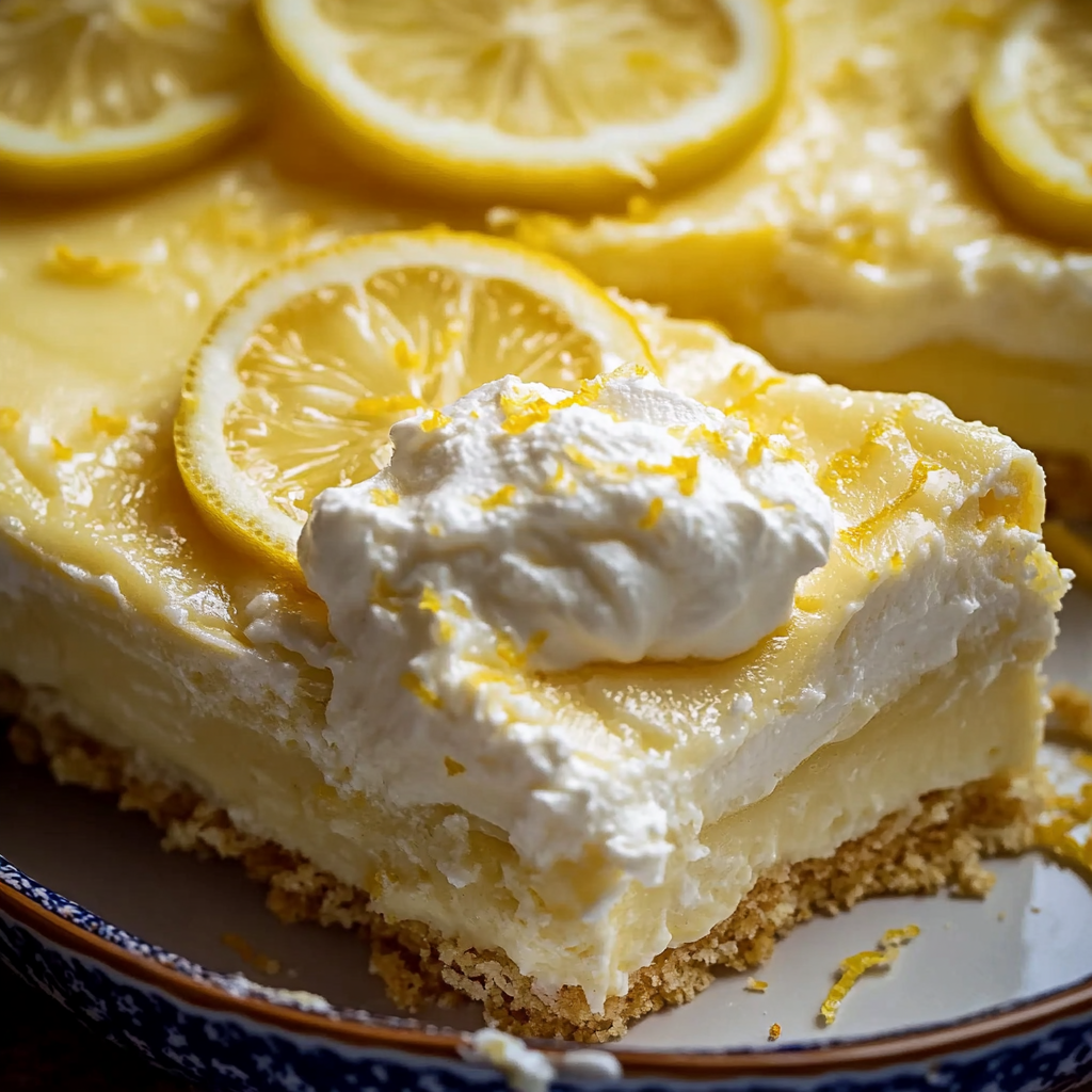 4-Ingredient Lemon Cream Cheese Dump Cake